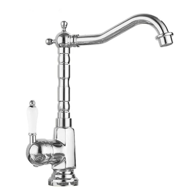 Gold Basin faucet Antique Bronze bathroom faucet Deck Mounted Black Kitchen Faucet  sink tap Hot Cold Chrome basin Tap Brass