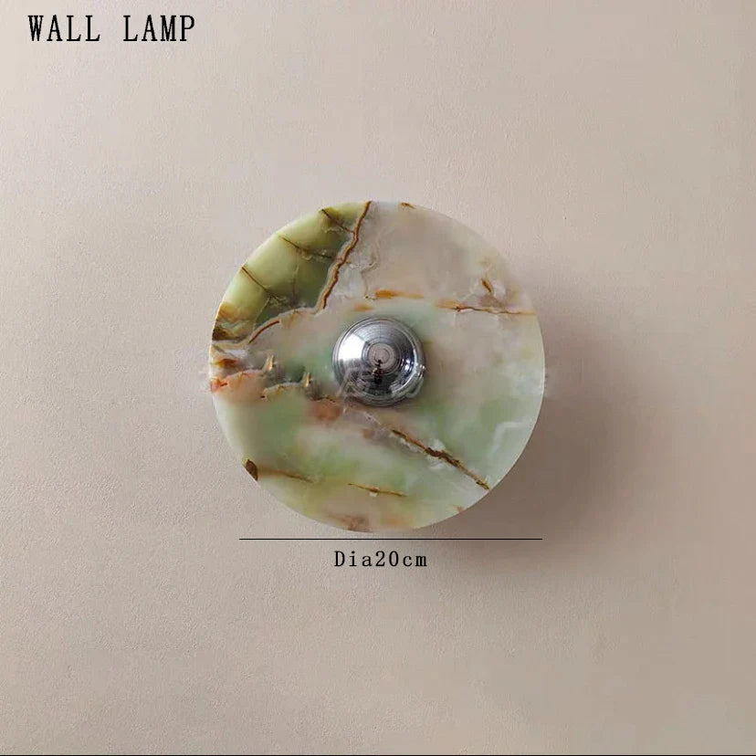 DecorBites™ Jade Marble Wall Sconce Lamps: Luxury Light Fixtures for Bedroom, Bathroom, Aisle Decor