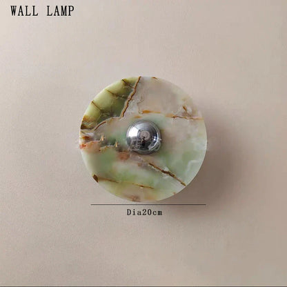 DecorBites™ Jade Marble Wall Sconce Lamps: Luxury Light Fixtures for Bedroom, Bathroom, Aisle Decor