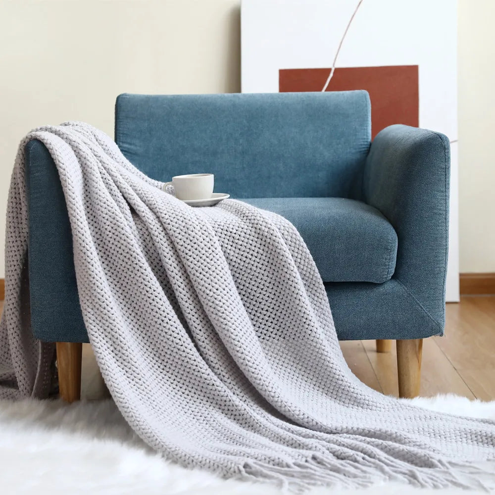Nordic Wool Sofa Blanket