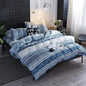 Decobites Boho Chic Stripe Bedding Set with Pillowcase - Ultra-Soft Microfiber Quilt Cover