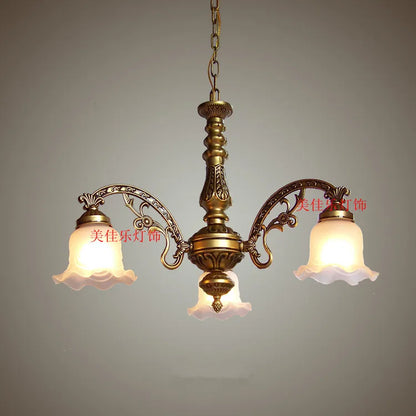 DecorBites™ Glass Shade Ceiling Chandelier for Dining Room Kitchen Island Lights