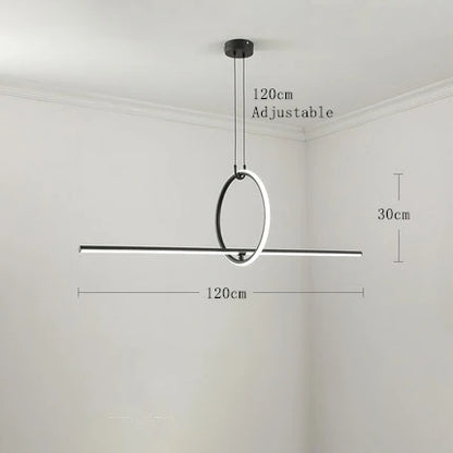 Lámpara de araña geométrica DecorBites™: Lámparas colgantes modernas de estilo industrial escandinavo