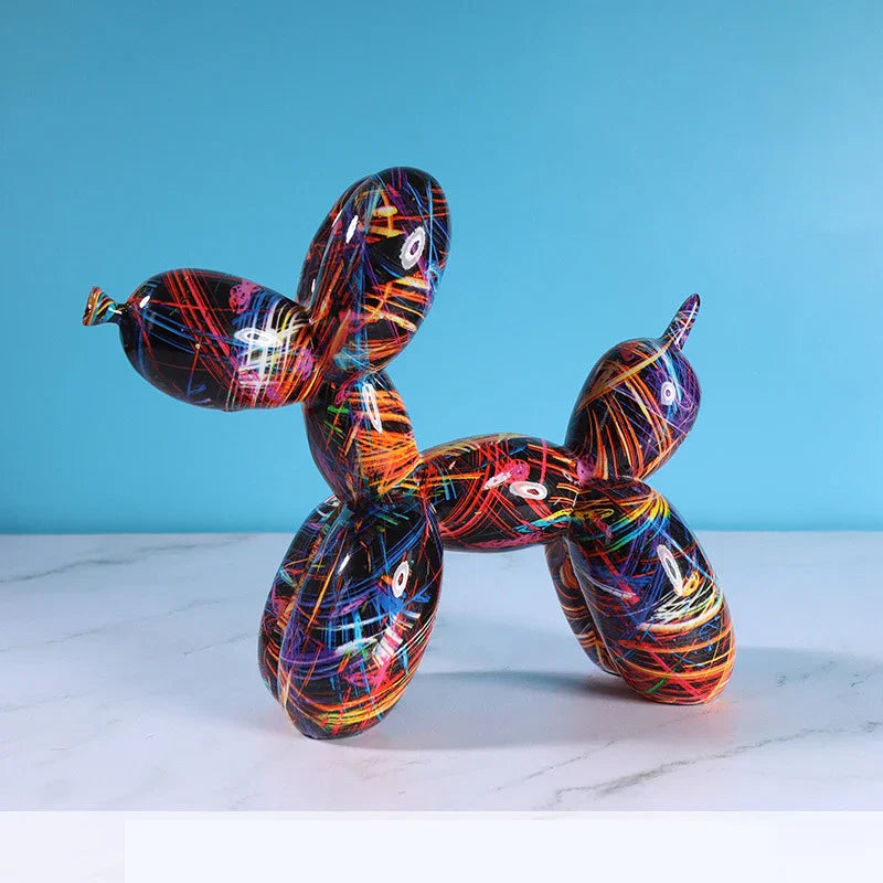 DecorBites™ Balloon Dog Figurine: Resin Nordic Home Decor Sculpture & Statue