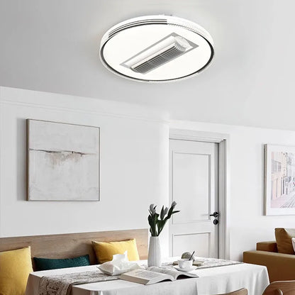 Lámpara de techo sin aspas DecorBites™ con ventilador y luz LED, silencioso