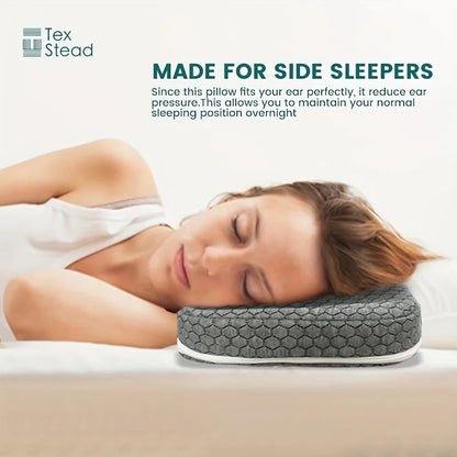 Decobites Comfort Ear Guard Pillow for Side Sleepers with Ear Hole, CNH Relief and Inflammation