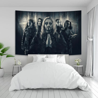 Decobites Powerwolf Tapestry: Bohemian Hippie Decor for Home, Bar, Dorm - Interior Power Metal