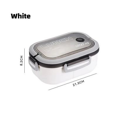 علبة غداء بينتو للأطفال من ديكوربايتس™، طبقتين، قابلة للاستخدام في الميكروويف، مناسبة للأنشطة المدرسية والخارجية