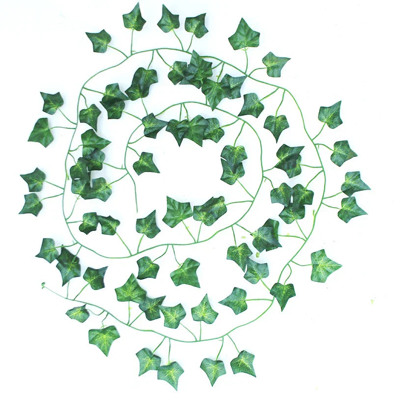 Guirnalda navideña colgante de seda verde DecorBites™ para decoración del hogar y el jardín