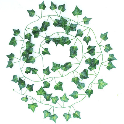 Guirnalda navideña colgante de seda verde DecorBites™ para decoración del hogar y el jardín