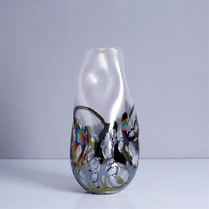 DecorBites™ Gradient Glass Vase for Home Decor and Floral Arrangements
