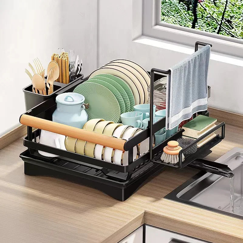 Organizador de Fregadero de Cocina Decorbites™ Soporte para Secado de Platos para Almacenamiento de Cubiertos y Sostenedor de Esponjas