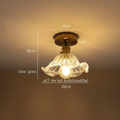 Lámpara colgante de cristal con rayas verdes DecorBites™ para decoración del hogar e iluminación de cocina