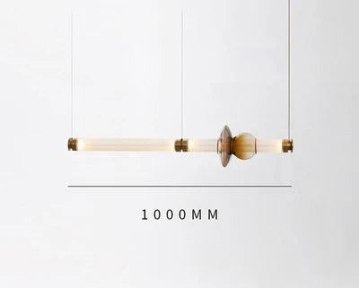 Lámpara de techo colgante LED DecorBites™ Luna de tubo de vidrio para cocina, comedor o escalera