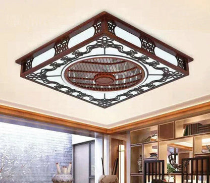 DecorBites™ Integrated Invisible Ceiling Fan Lamp Chandelier for Living Room, Dining Room, Bedroom