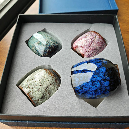 DecorBites™ Ceramic Cups Set: Coffee & Tea Pottery Cups in Gift Box - Wholesale