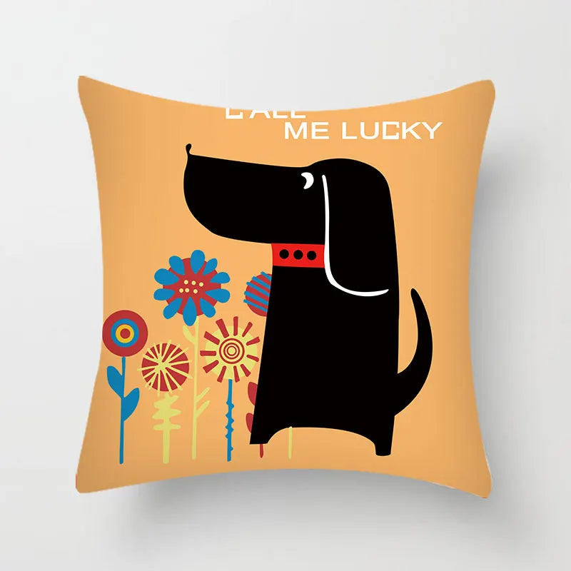 DecorBites™ Hello Cat Pillow Cover - Modern Design for Home Decor - Cute & Cozy