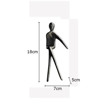 DecorBites™ Gold Plated Figure Sculpture Set | Abstract Desk Decoration | Character Statue