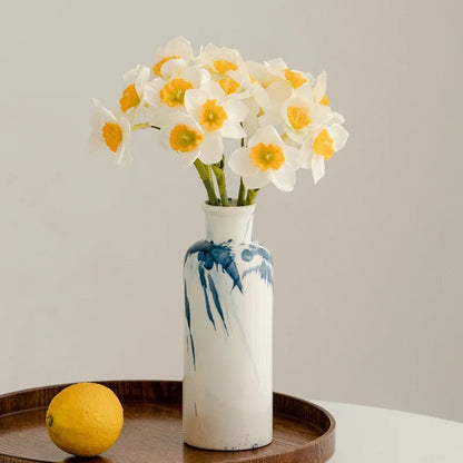 DecorBites™ Graffiti Ceramic Vase for Stylish Flower Arrangements