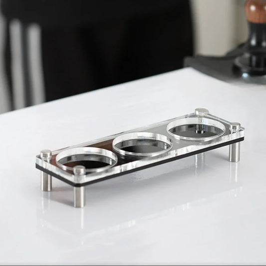 DecorBites™ Acrylic Coffee Bar Utensil Rack & Powder Press Set