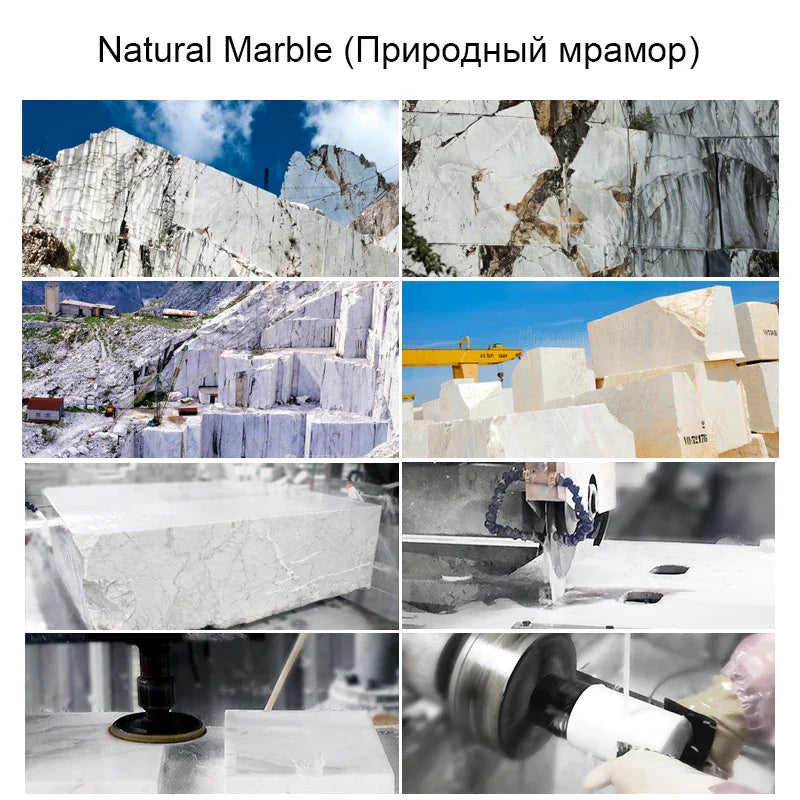 مجموعة إكسسوارات الحمام من الرخام الأسود من ديكوربايتس™