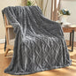 Decobites Super Soft Furry Throw Blanket for Girls Women, Stylish Design, Cozy & Warm