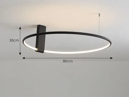 DecorBites™ Circular LED Ceiling Light for Bedroom - 360 Degree Rotation