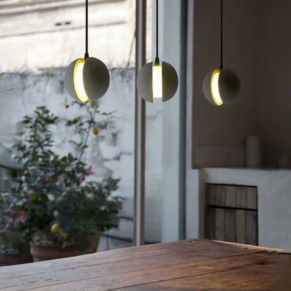 DecorBites™ Cement Planet Chandelier Hanging Lamp for Dining Room & Bedroom