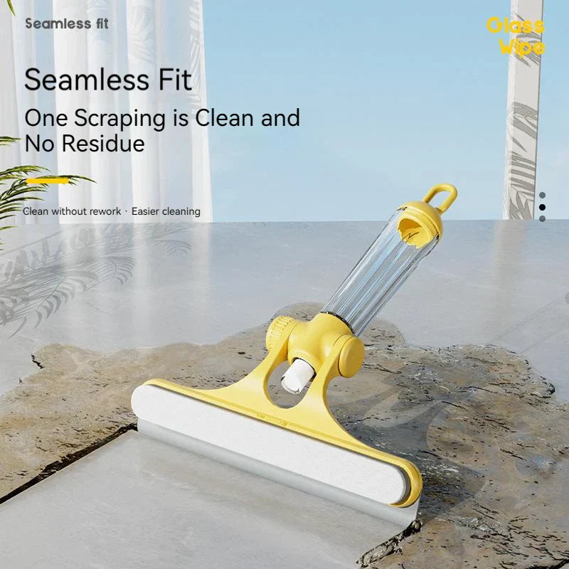 فرشاة تنظيف النوافذ ٤ في ١ من ديكوربايتس™ مع بخاخ لتنظيف الزجاج اللامع والمرايا والسيارات