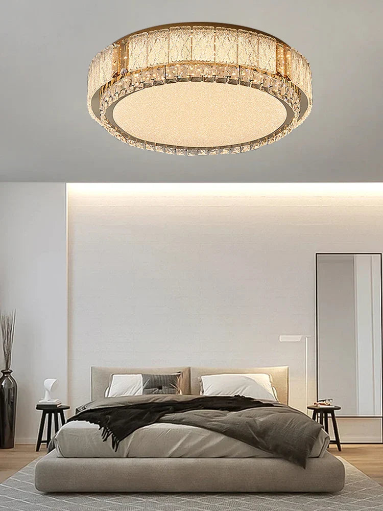 DecorBites™ Glass Crystal LED Ceiling Lamp Modern Minimalist Home Décor Light Fixtures
