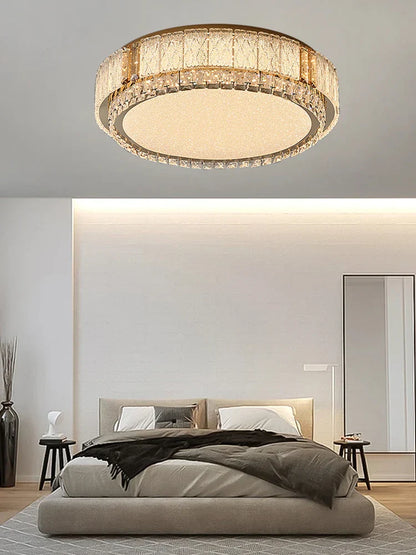 DecorBites™ Crystal Glass Ceiling Lamps LED Light Fixture for Modern Living Room Decor