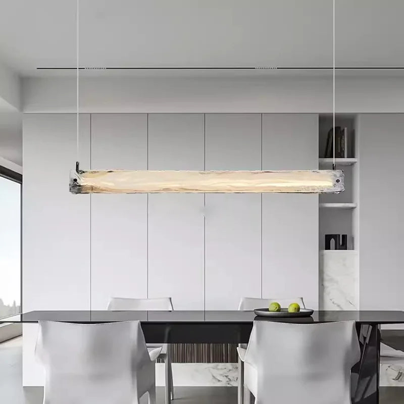 DecorBites™ Cloud Fog Glass Chandelier LED Pendant Light Fixture for Modern Restaurant Bar Counter