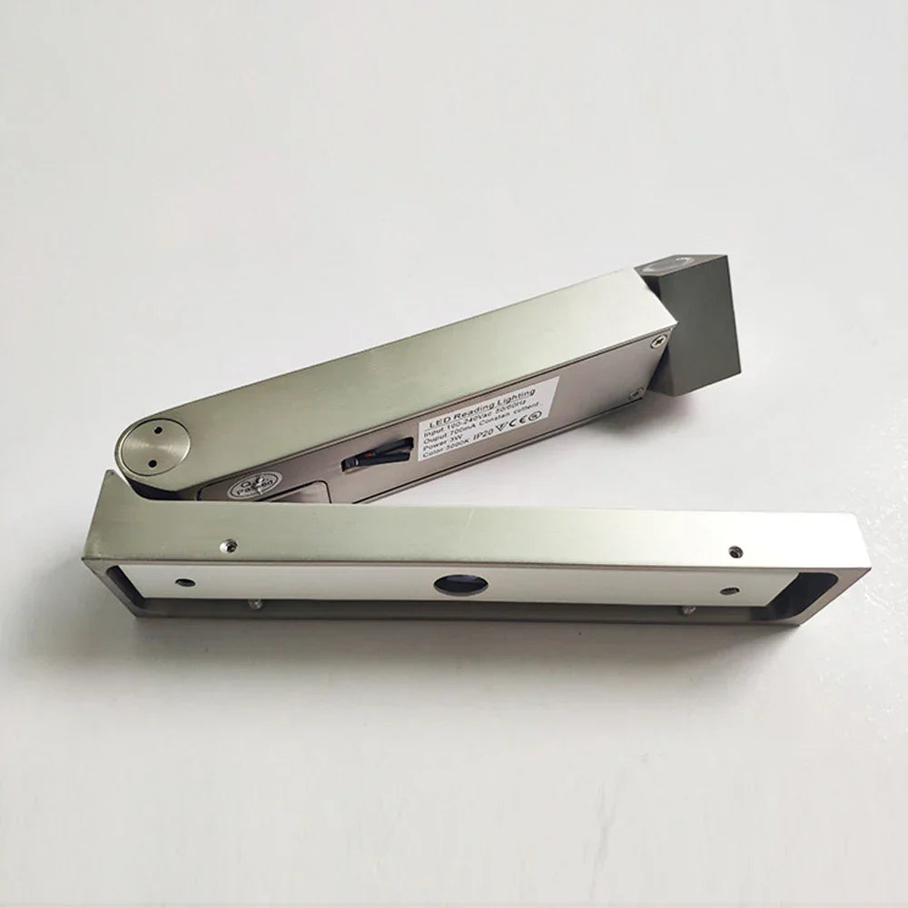 DecorBites™ LED Bedside Wall Light 3W Angle Adjustable Sconce for Corridor Bedroom