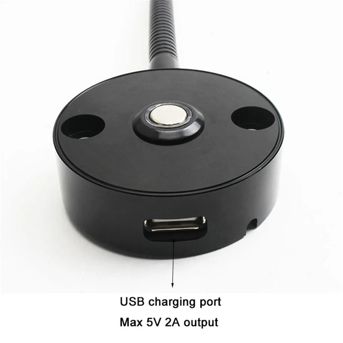 DecorBites™ LED Reading Light with USB Port, Touch Dimmable Gooseneck Lamp