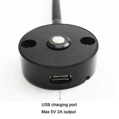 DecorBites™ LED Reading Light with USB Port, Touch Dimmable Gooseneck Lamp