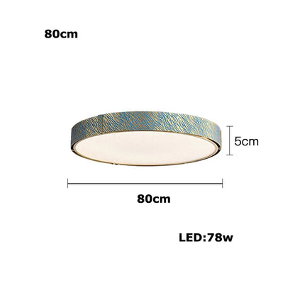 ثريا السقف LED الكريستالية النحاسية الزرقاء من DecorBites™ لغرفة الطعام