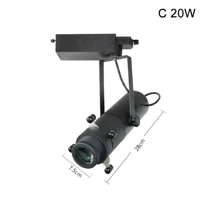 DecorBites™ Dimmable LED Track Light: 20W/30W Spotlight for Museum Art Gallery Exhibition