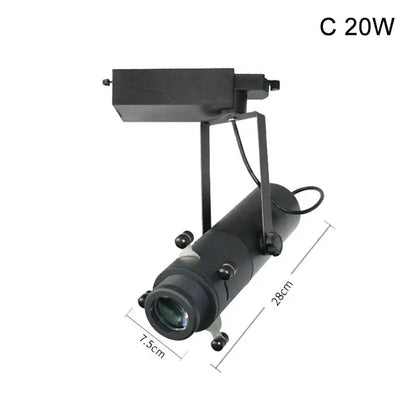 DecorBites™ Dimmable LED Track Light: 20W/30W Spotlight for Museum Art Gallery Exhibition
