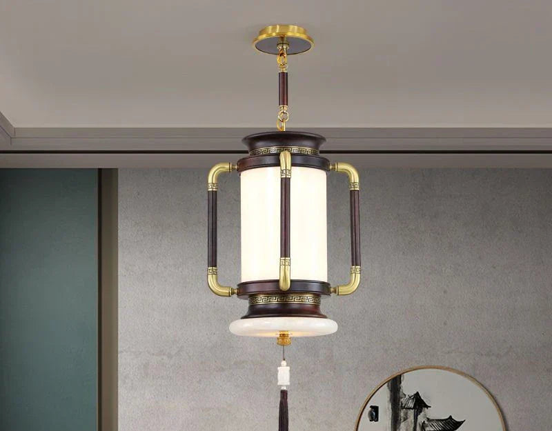 DecorBites™ Chinese Lantern Chandelier: Classic Living Room Tea House Retro Lighting Fixtures
