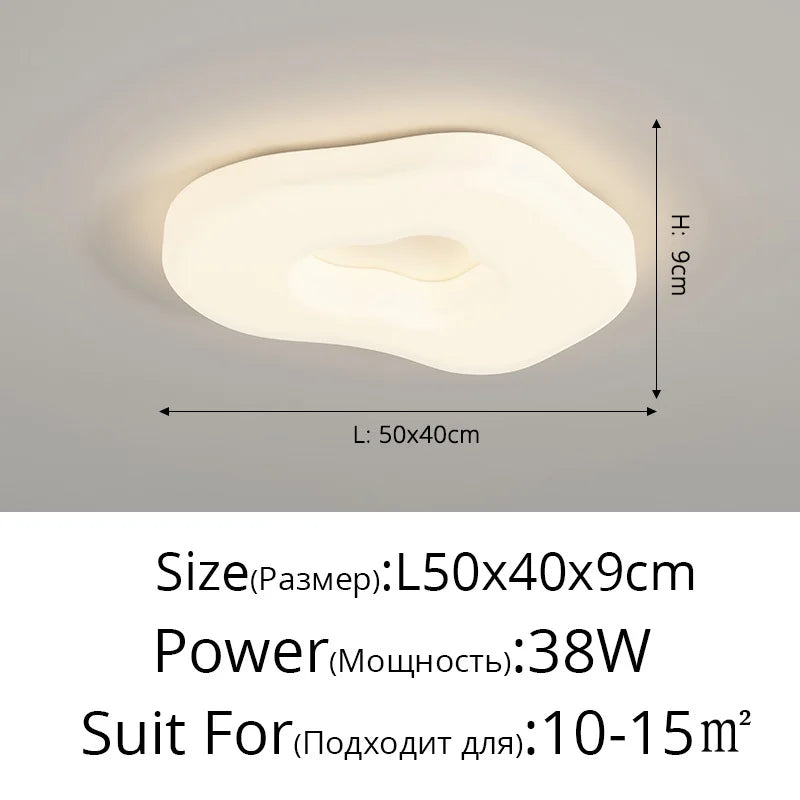 DecorBites™ Cloud Cookie LED Chandeliers Modern Minimalist Children's Room Bedroom Lamp