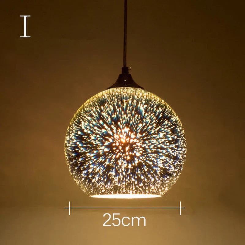 Decorbites™ Lámpara de Araña de Colgantes de Vidrio Colorido para Decoración de Fiestas y Sala de Estar