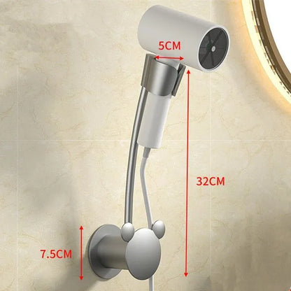 DecorBites™ Bathroom Hair Dryer Holder Wall Mount Storage Rack