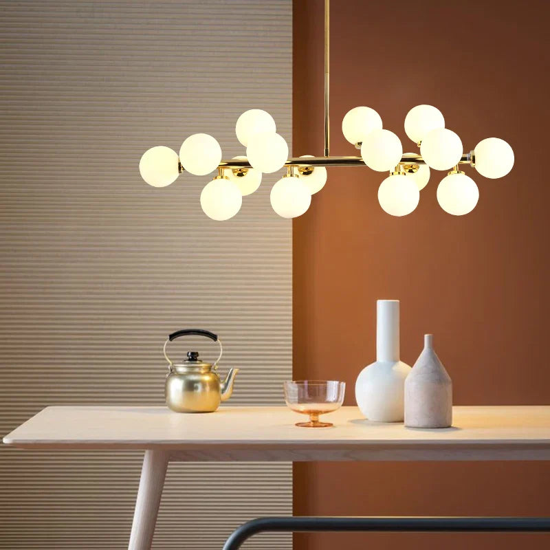 Lámpara colgante moderna DecorBites™ con bola de cristal y luz LED para decoración del hogar