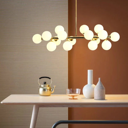 Lámpara colgante moderna DecorBites™ con bola de cristal y luz LED para decoración del hogar