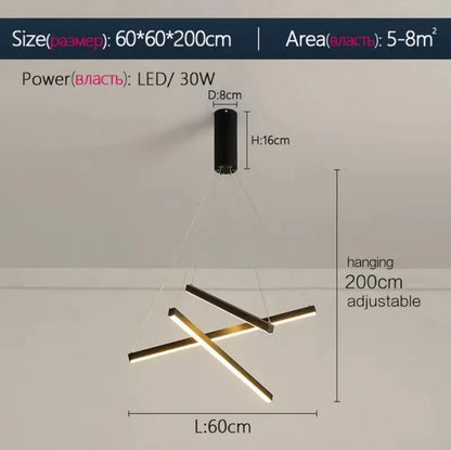 DecorBites™ LED Stair Chandelier: Modern, Simple, Villa Hall, Hotel Decor, Indoor Lighting