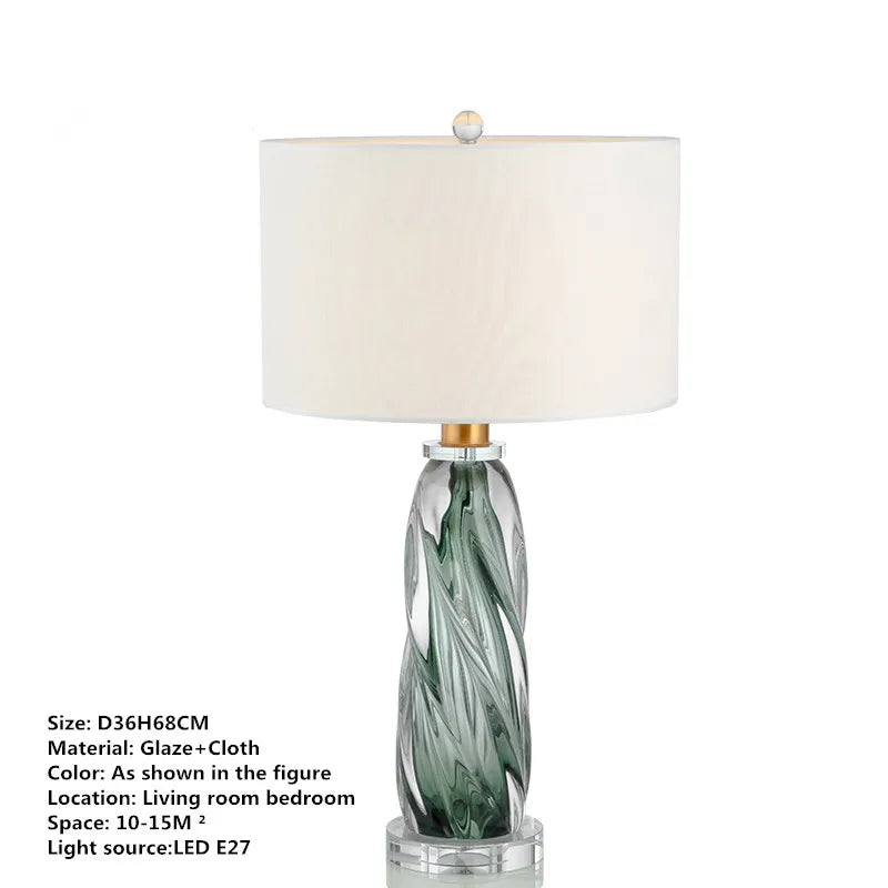 DecorBites™ Glaze Table Lamp: Modern Art LED Desk Light for Home and Hotel