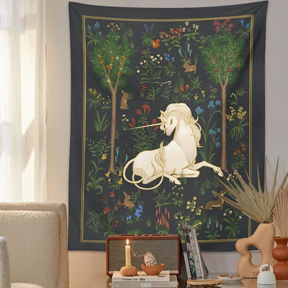 Decobites Unicorn Tapestry Wall Hanging Beach Towel Yoga Mat Home Decor