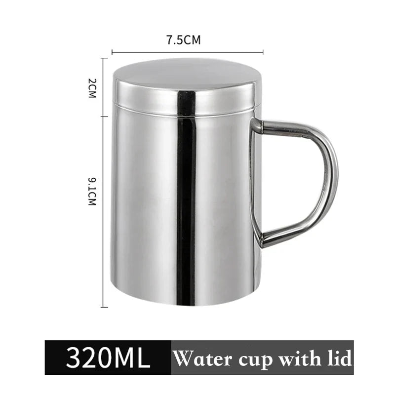 DecorBites™ Double Wall Stainless Steel Coffee Mug for Home & Travel