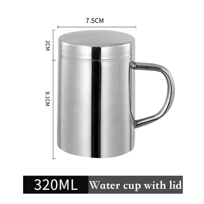 DecorBites™ Double Wall Stainless Steel Coffee Mug for Home & Travel