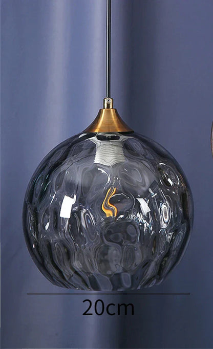 Lámpara de araña LED colgante con bola de cristal DecorBites™ para dormitorio, comedor y cocina